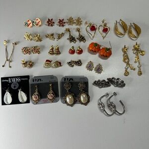 Assortment of Vintage Earrings